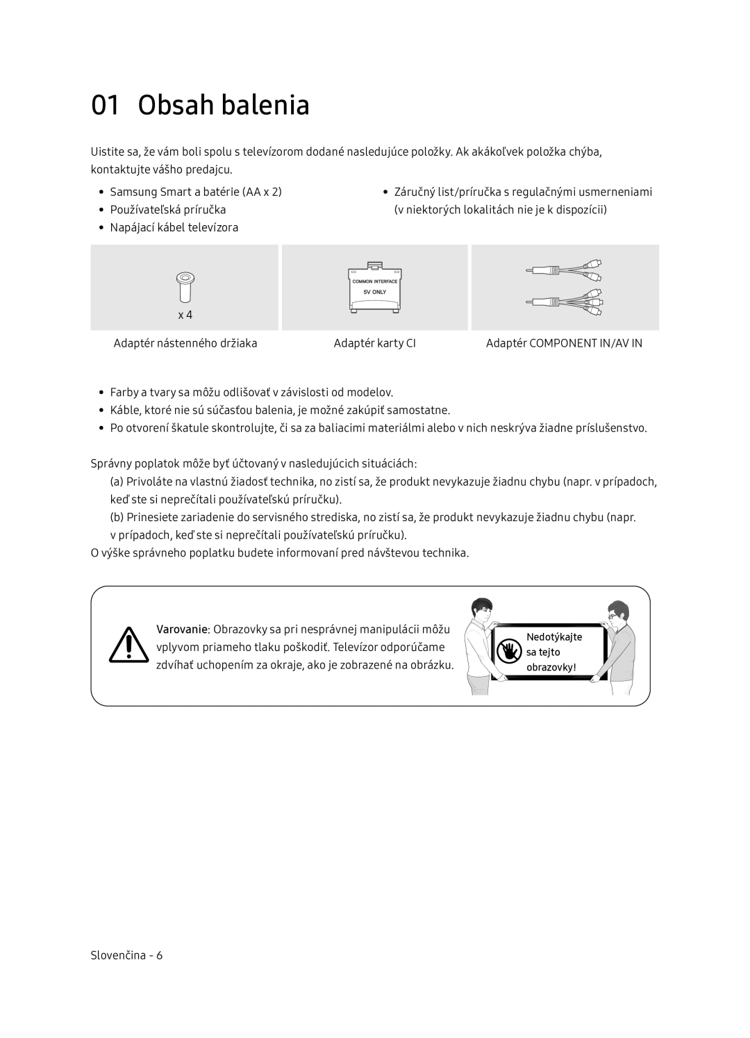 Samsung UE65NU7402UXXH manual Obsah balenia 