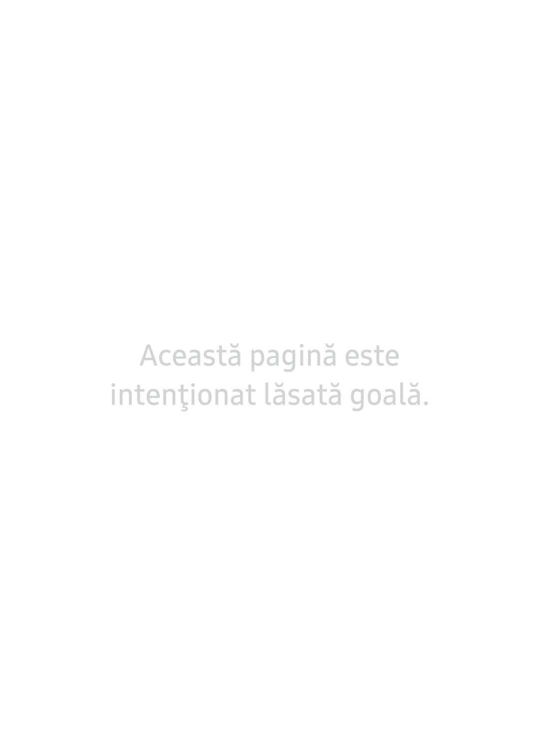 Samsung UE65NU7402UXXH manual Această pagină este Intenţionat lăsată goală 