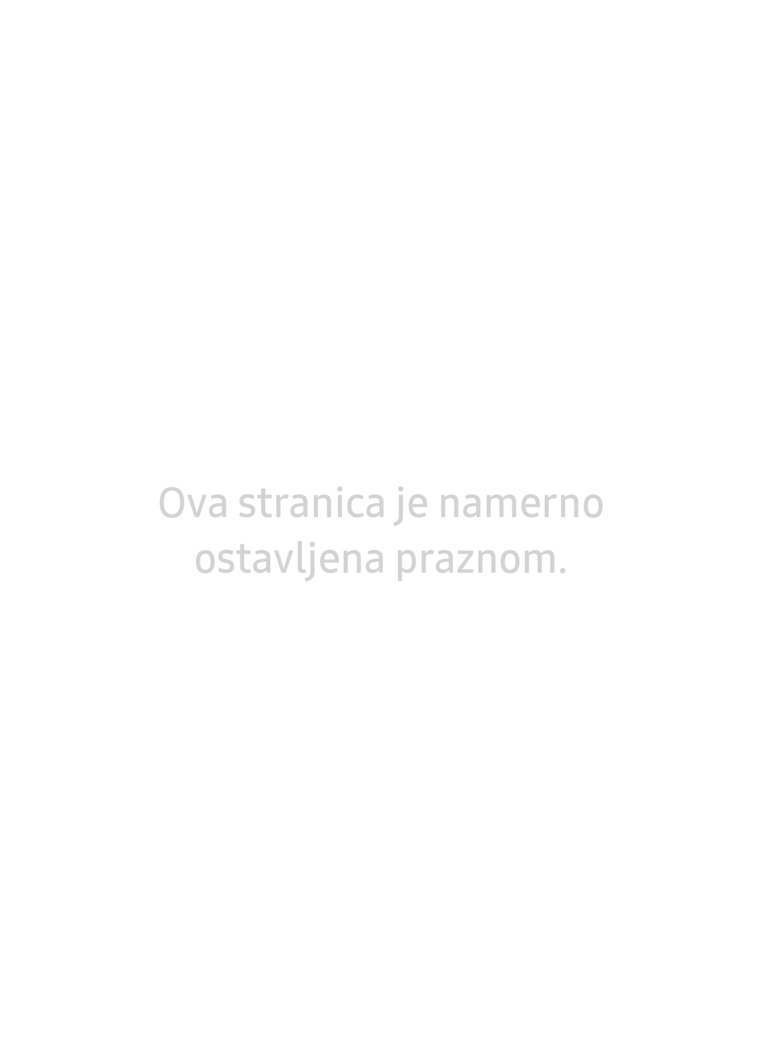 Samsung UE65NU7402UXXH manual Ova stranica je namerno Ostavljena praznom 