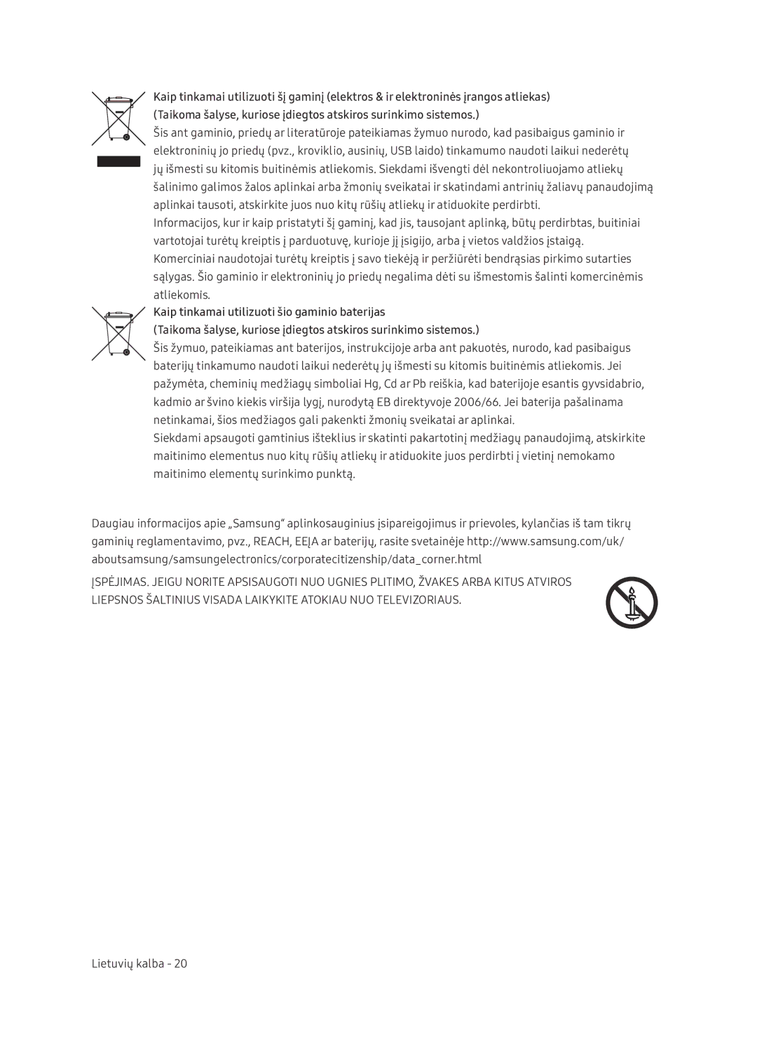 Samsung UE65NU7402UXXH manual Lietuvių kalba 