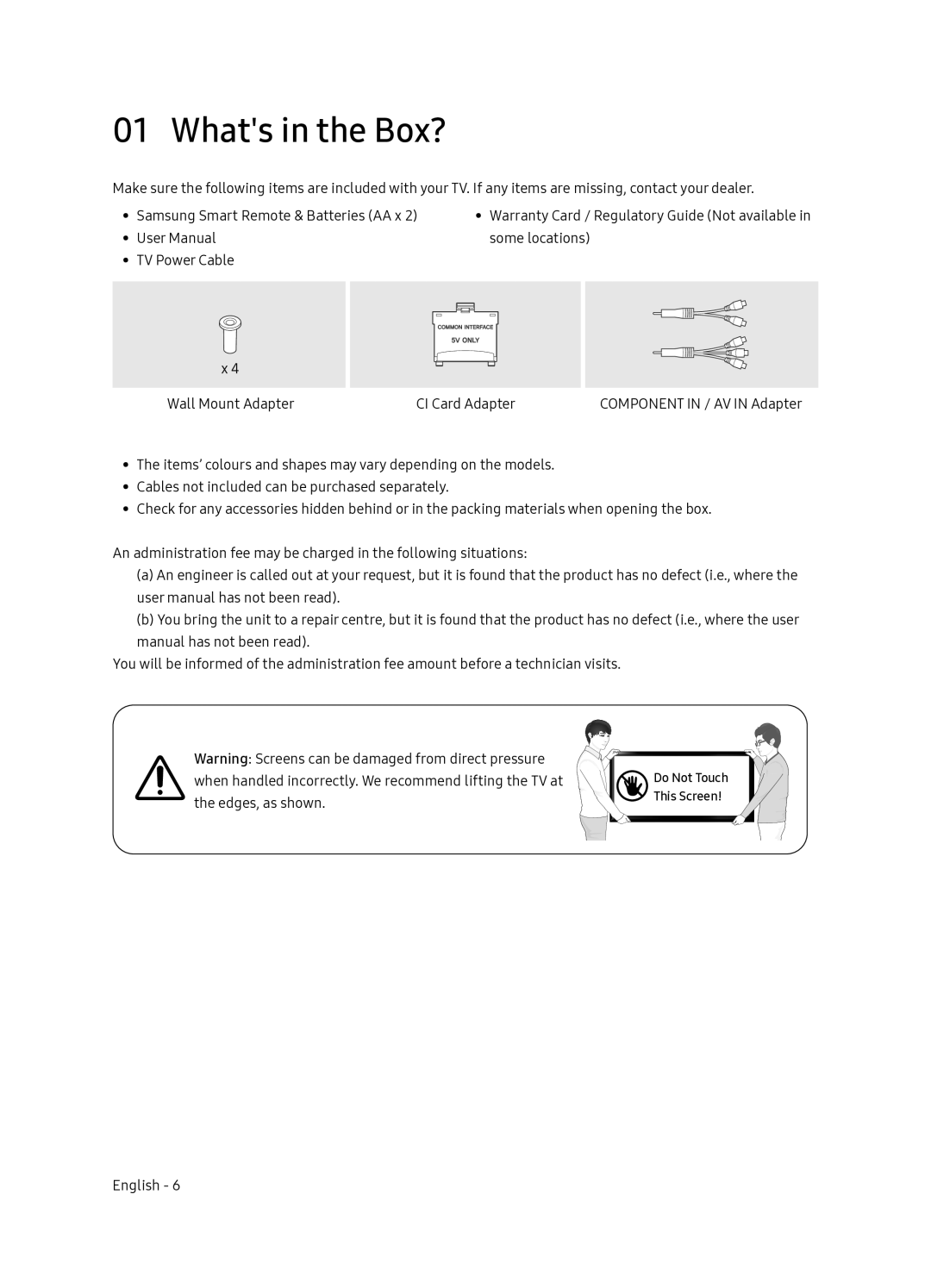 Samsung UE65NU7402UXXH manual Whats in the Box? 