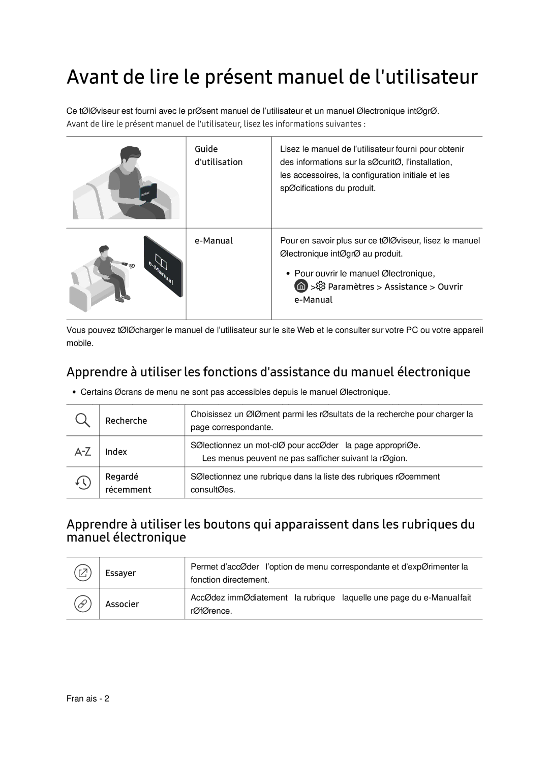 Samsung UE65NU7405UXXC manual Avant de lire le présent manuel de lutilisateur 