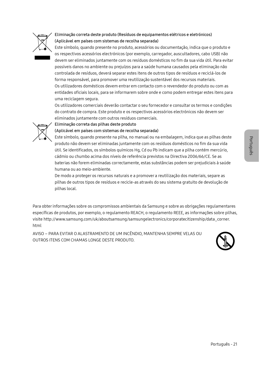 Samsung UE65NU7405UXXC manual Português 