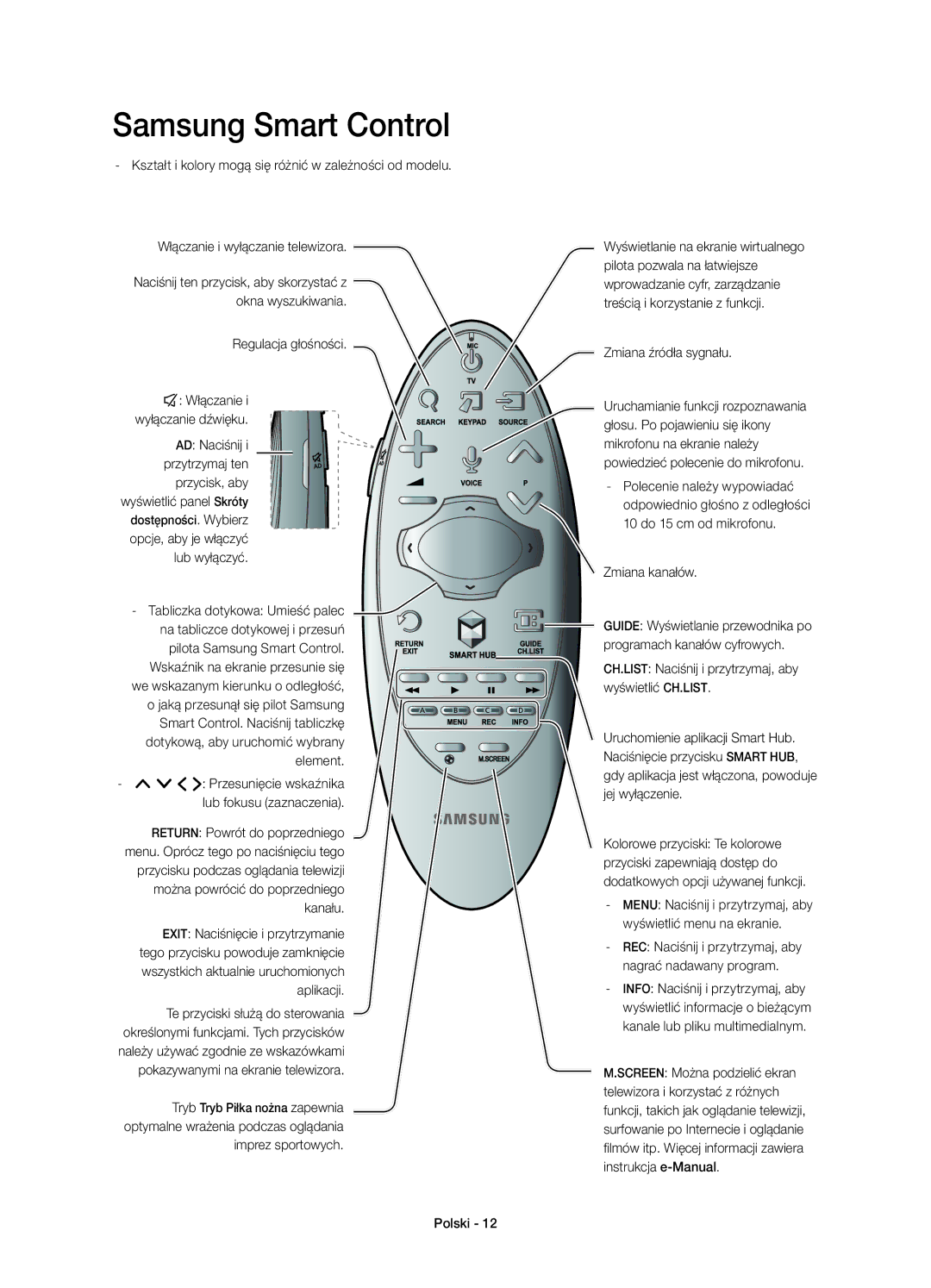 Samsung UE78HU8500LXXH manual Regulacja głośności, Tabliczka dotykowa Umieść palec, Wskaźnik na ekranie przesunie się 