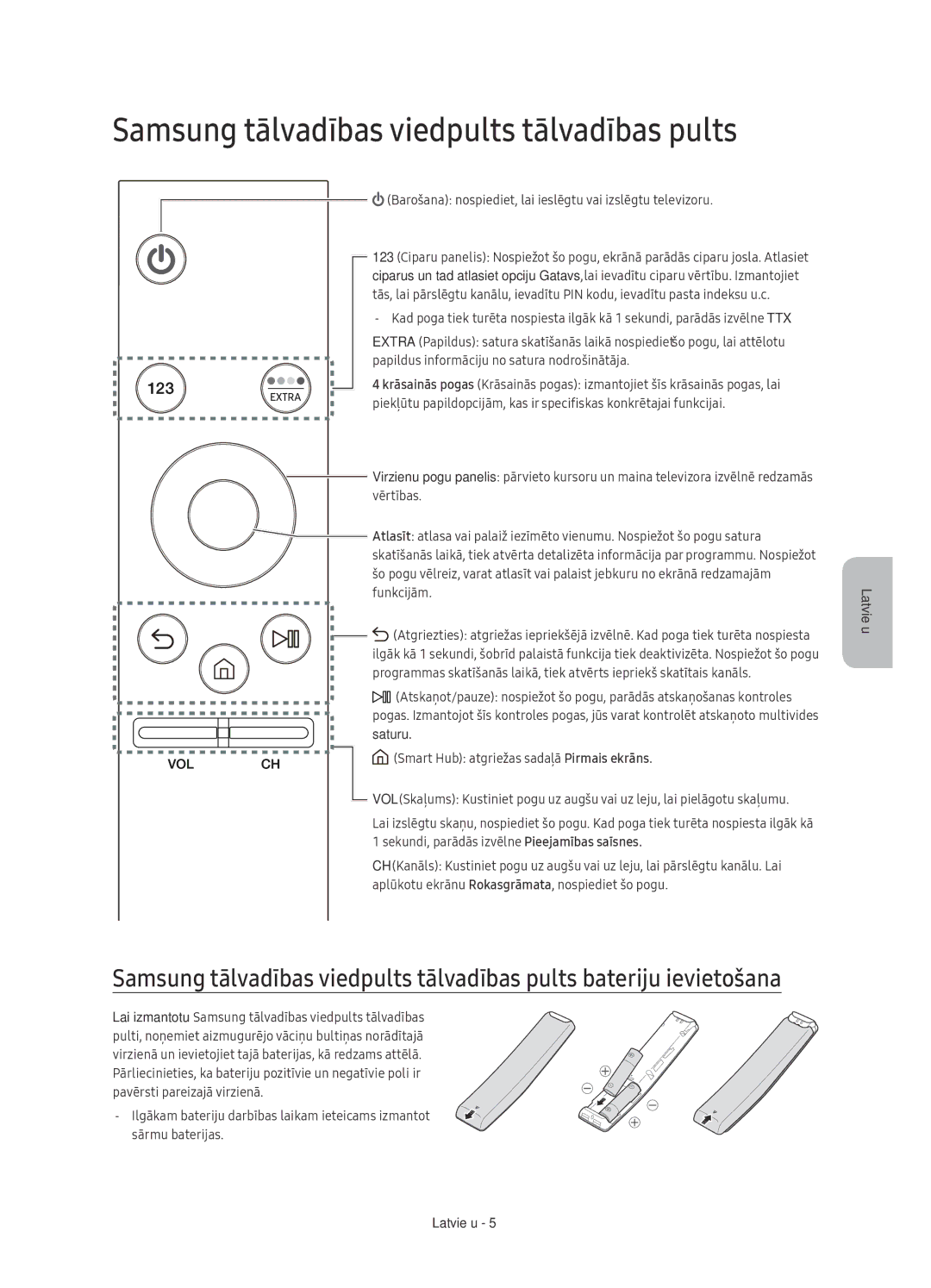 Samsung UE78KU6500SXXN, UE78KU6502UXXH, UE78KU6500SXXH manual Samsung tālvadības viedpults tālvadības pults 