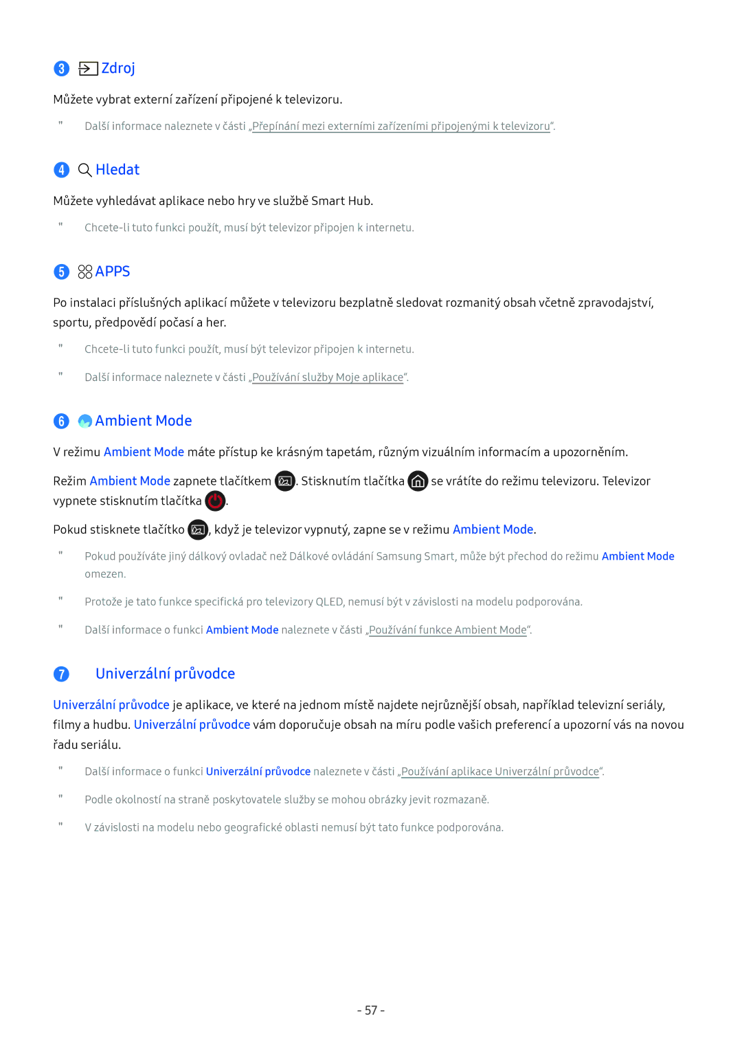 Samsung UE55NU8075TXXC, UE82NU8009TXZG, UE65NU8509TXZG manual Zdroj, Můžete vyhledávat aplikace nebo hry ve službě Smart Hub 