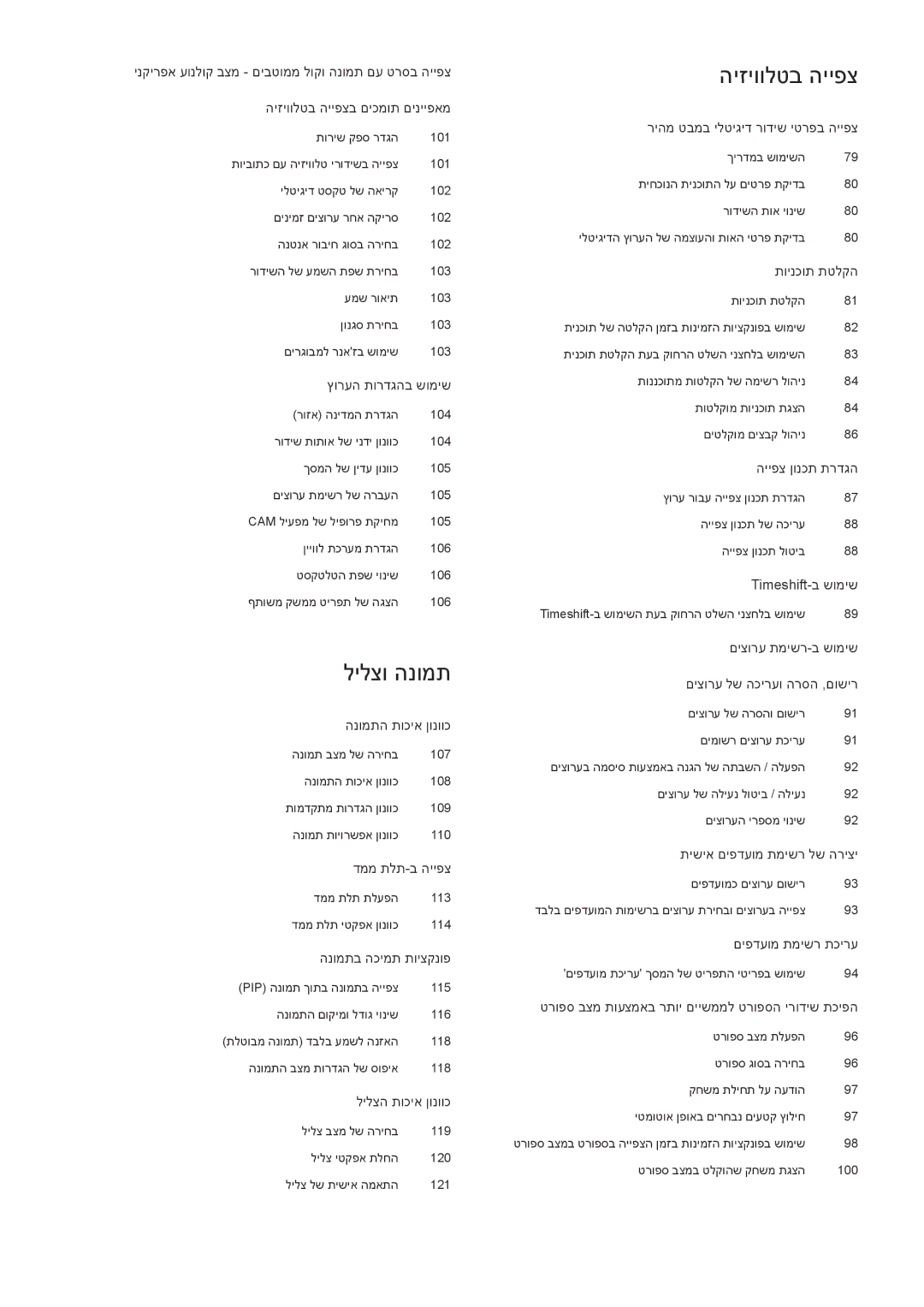 Samsung UE88JS9502TXXH, UE88JS9500LXXH, UA55JS9000KXSQ, UA65JS9000KXSQ manual לילצו הנומת 