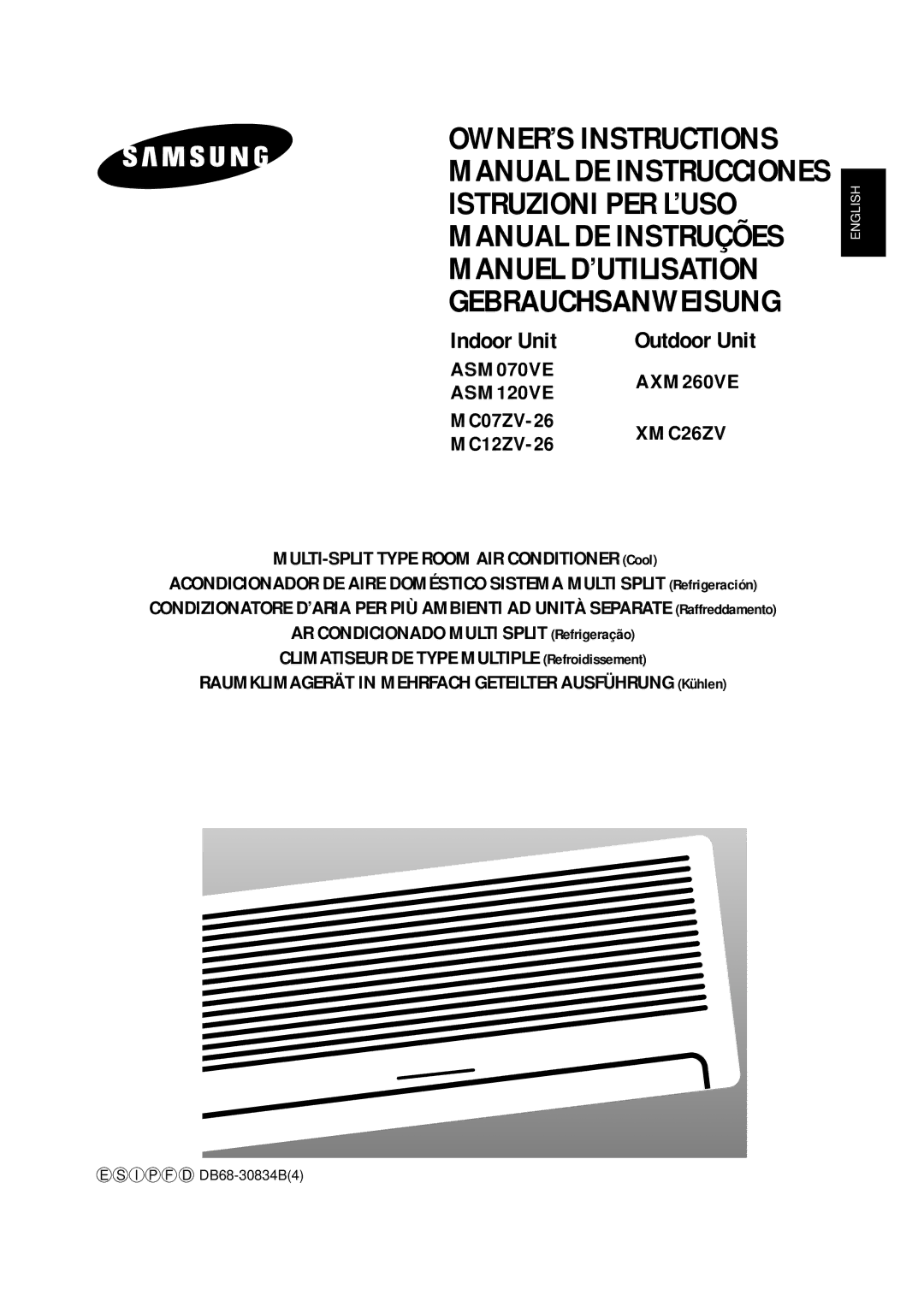 Samsung UM 18A1(B1)E2, UM 20A1(B1)E3, UM 19A1(B1)E2 manuel dutilisation Manual DE Instrucciones Istruzioni PER L’USO 