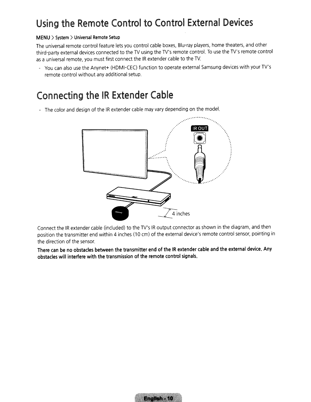 Samsung UN32H5203 user manual Contro, Nne, 1111111, With 