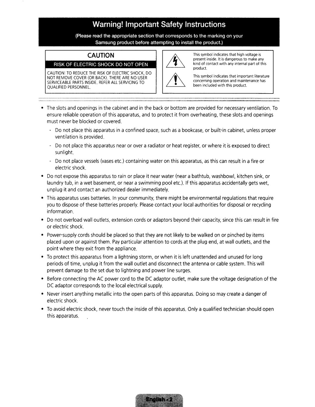 Samsung UN32H5203 user manual 