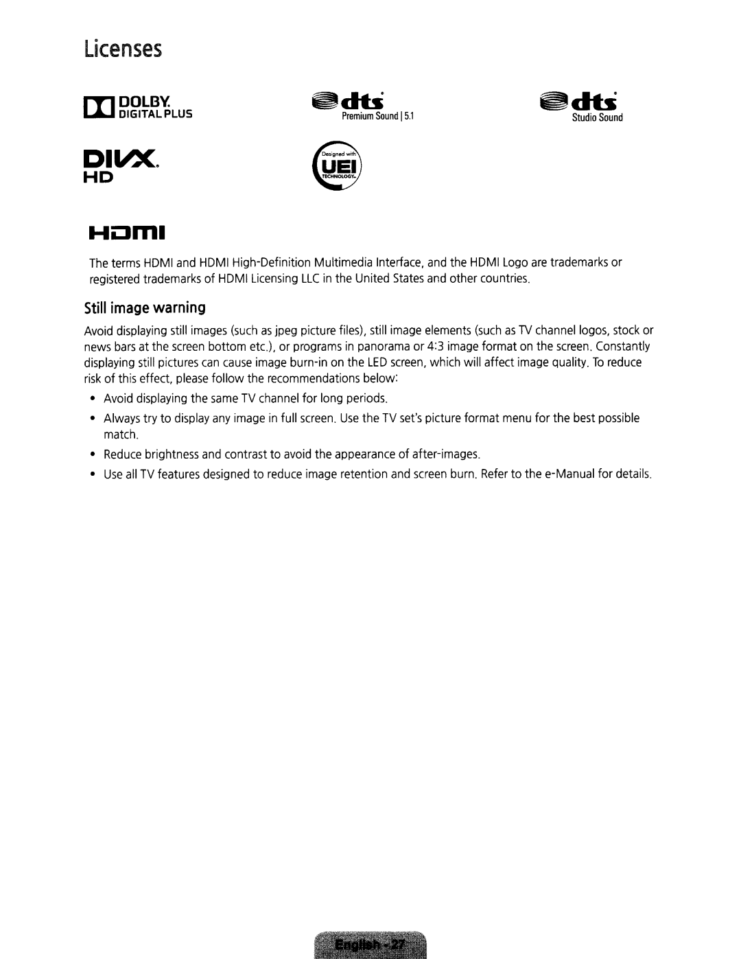 Samsung UN32H5203 user manual Image 