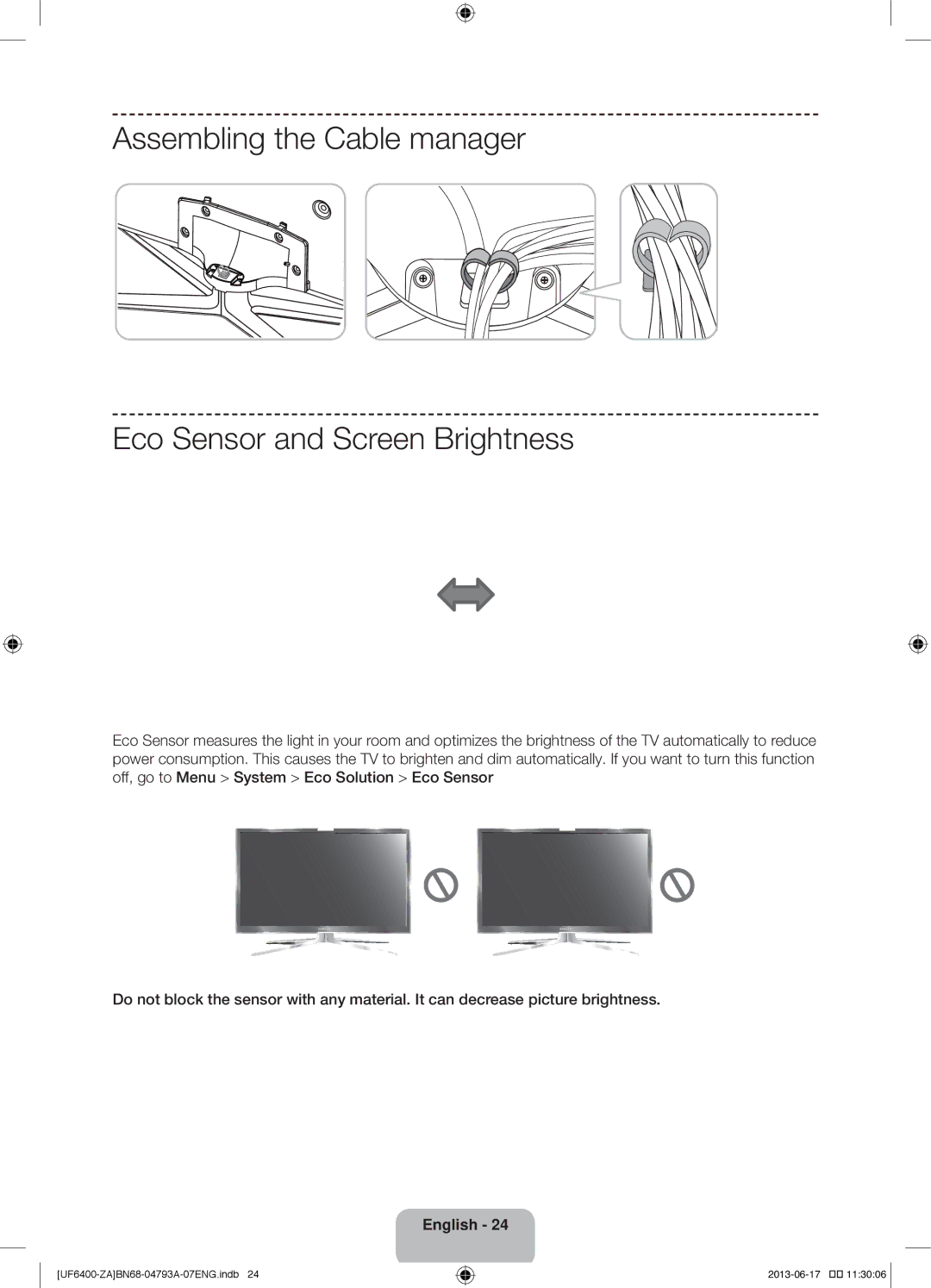 Samsung UN40F6400AF user manual   