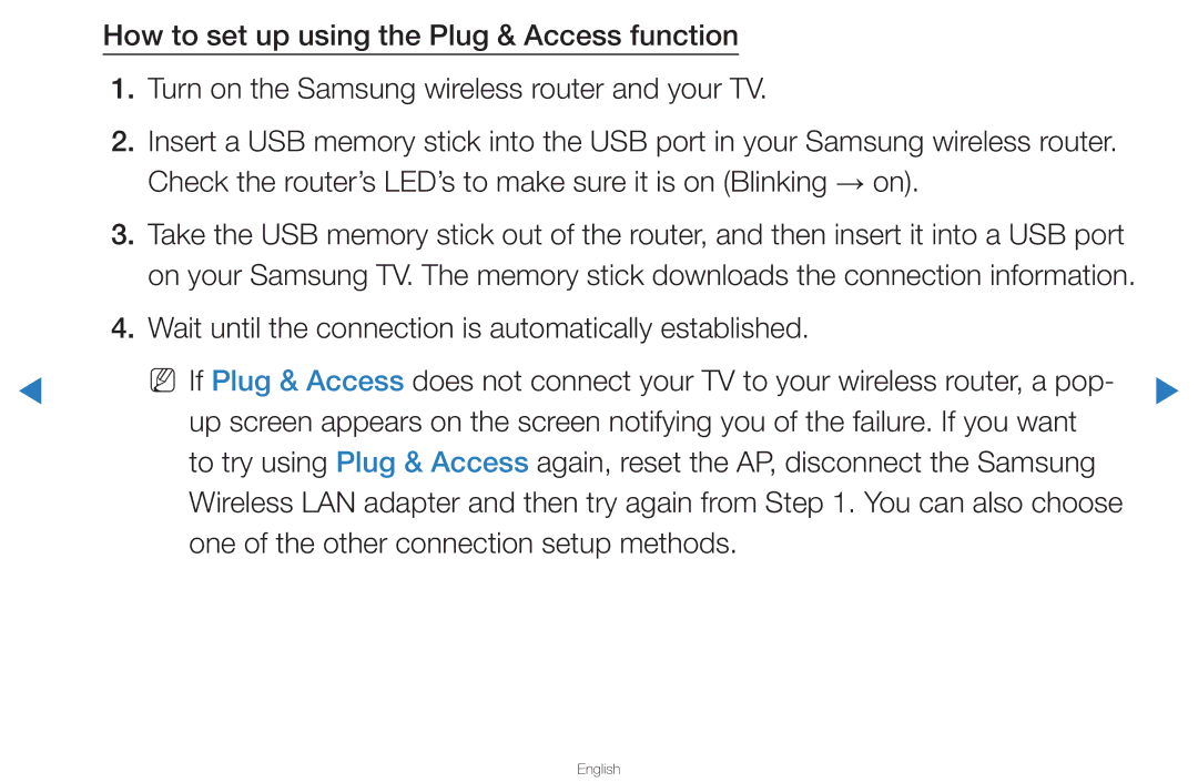 Samsung UN46D8000YFXZA manual Wait until the connection is automatically established 