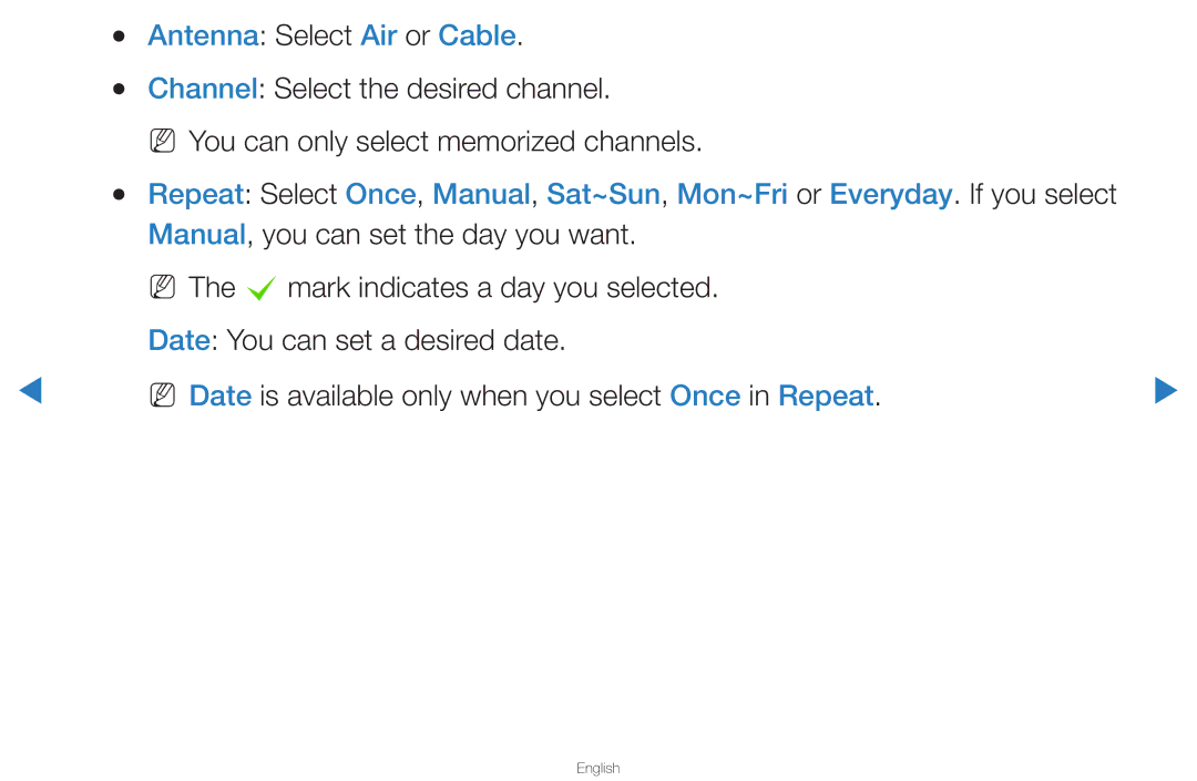 Samsung UN46D8000YFXZA manual Antenna Select Air or Cable 