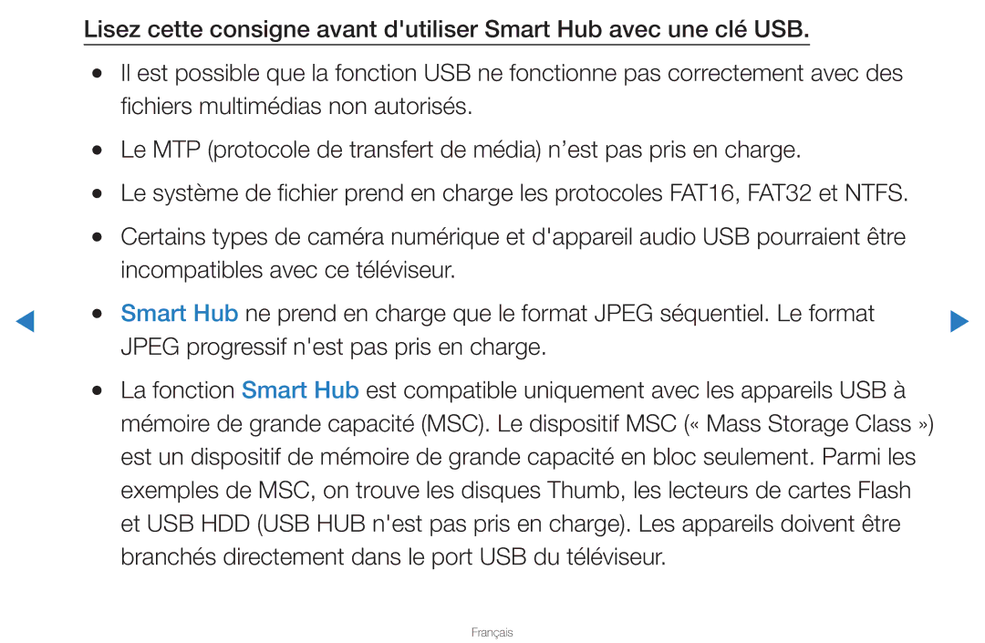 Samsung UN46D8000YFXZA manual Français 