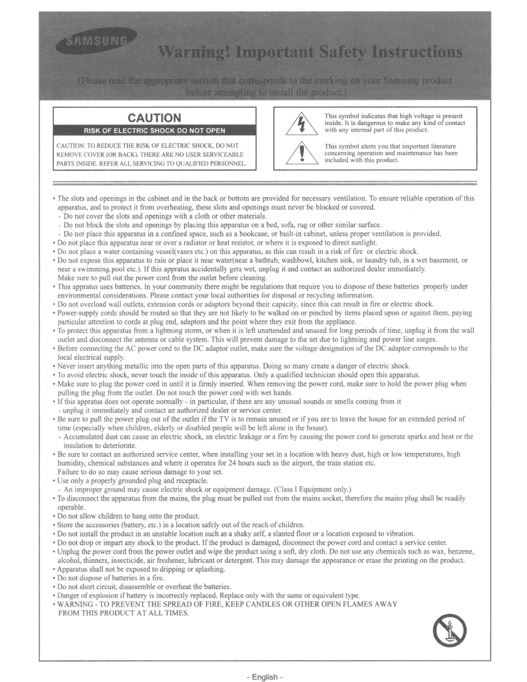 Samsung UN46ES6580 user manual English 