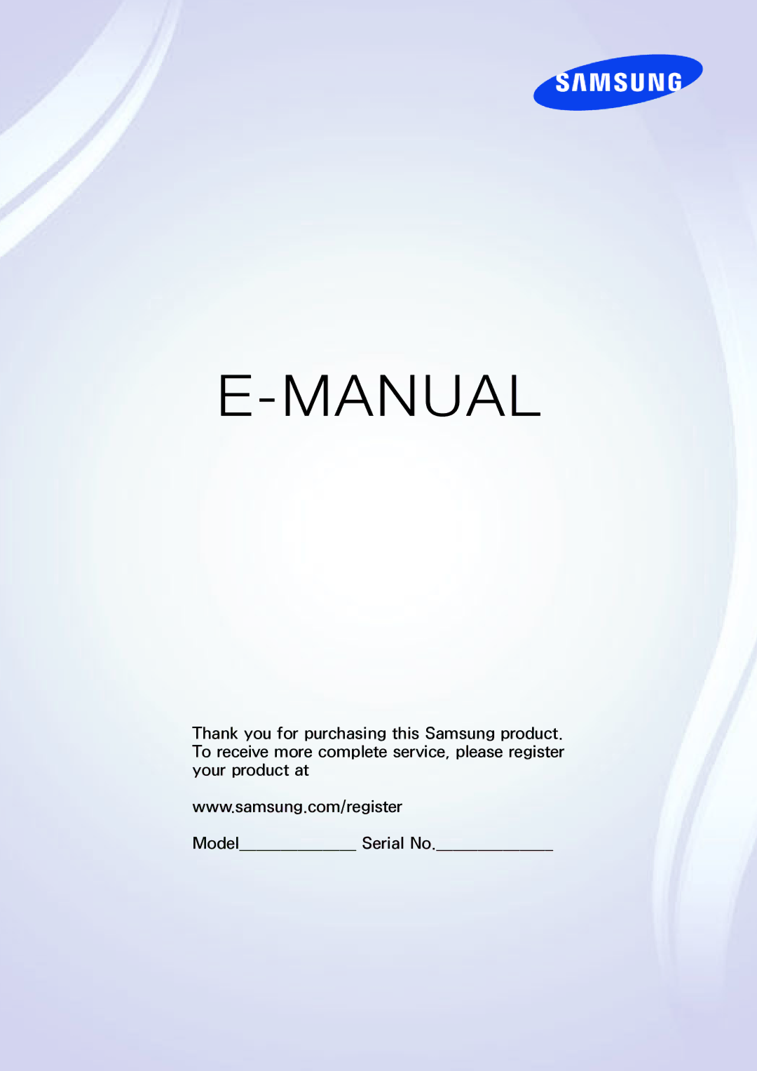 Samsung UN46F8000BF manual Manual 