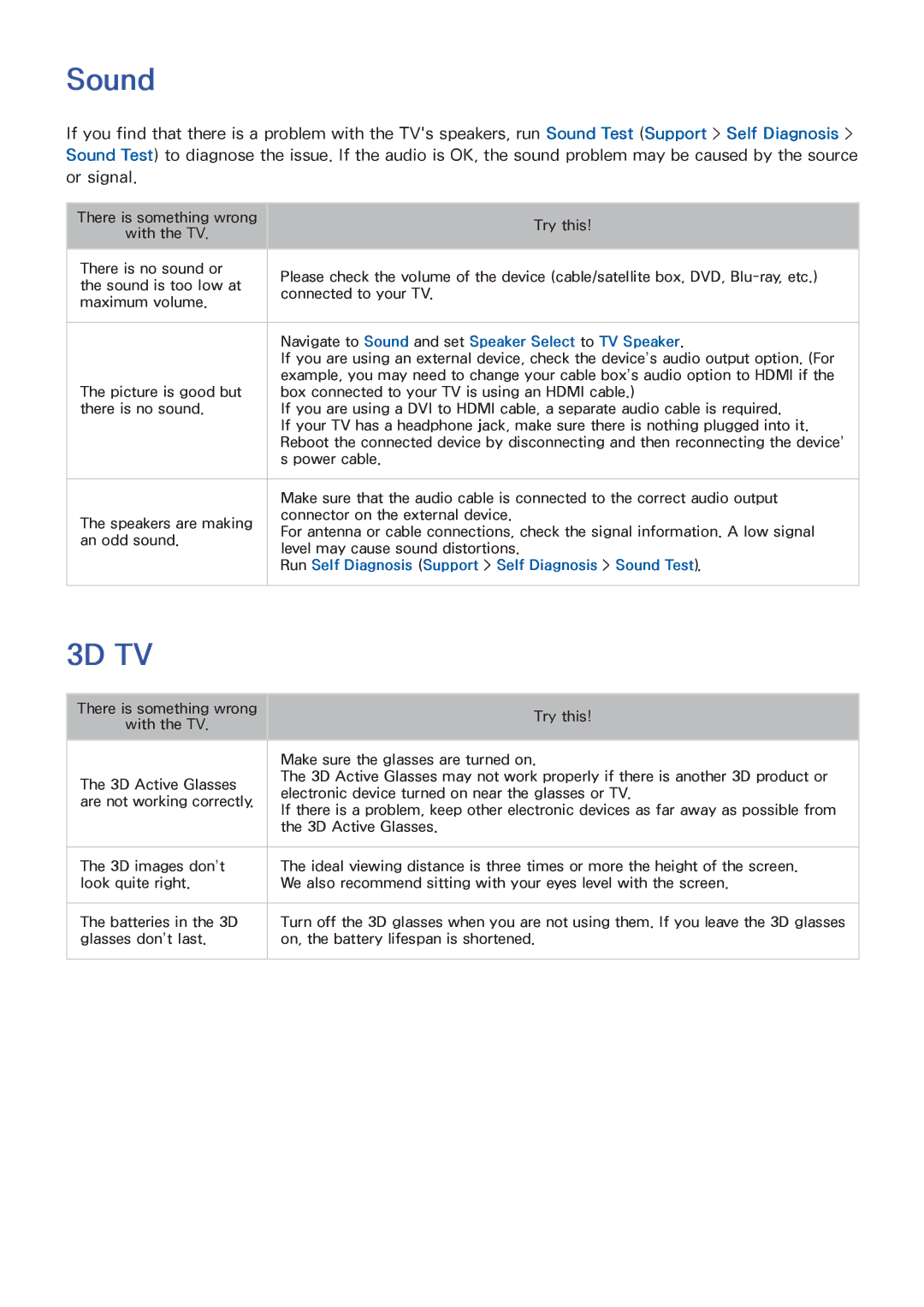 Samsung UN46F8000BF manual Navigate to Sound and set Speaker Select to TV Speaker 