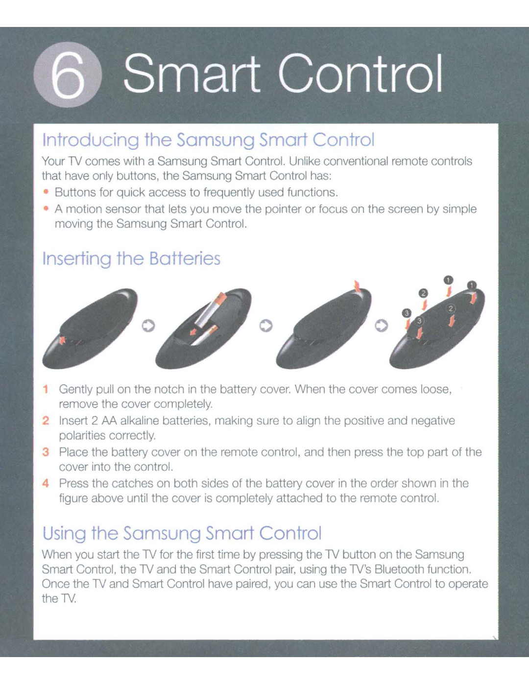 Samsung UN46H7150 manual Introducing th,e Samsung Smart Control 