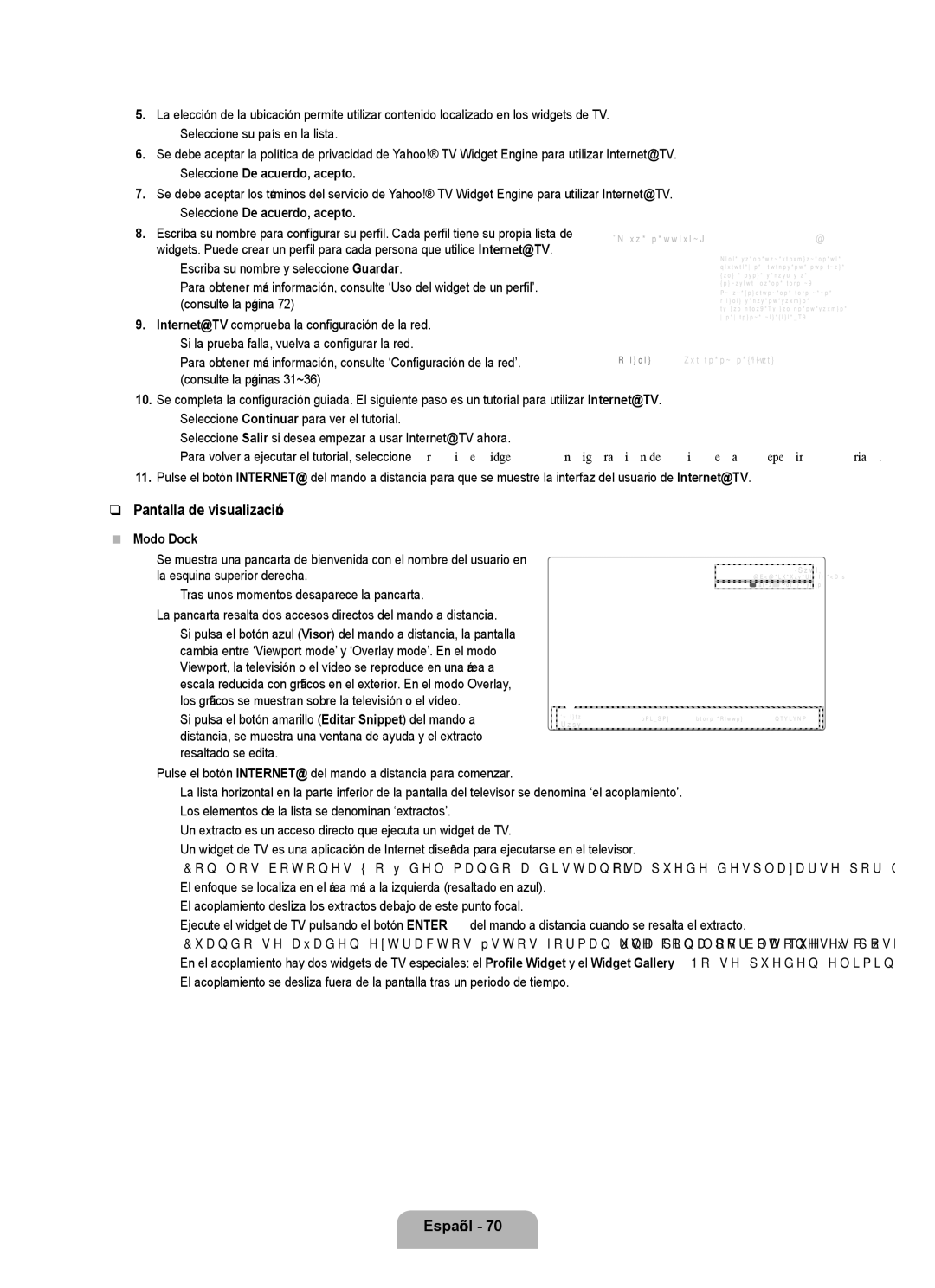 Samsung UN55B8000, UN46B8000 user manual Seleccione De acuerdo, acepto, Modo Dock, Omitie este paso Salir 