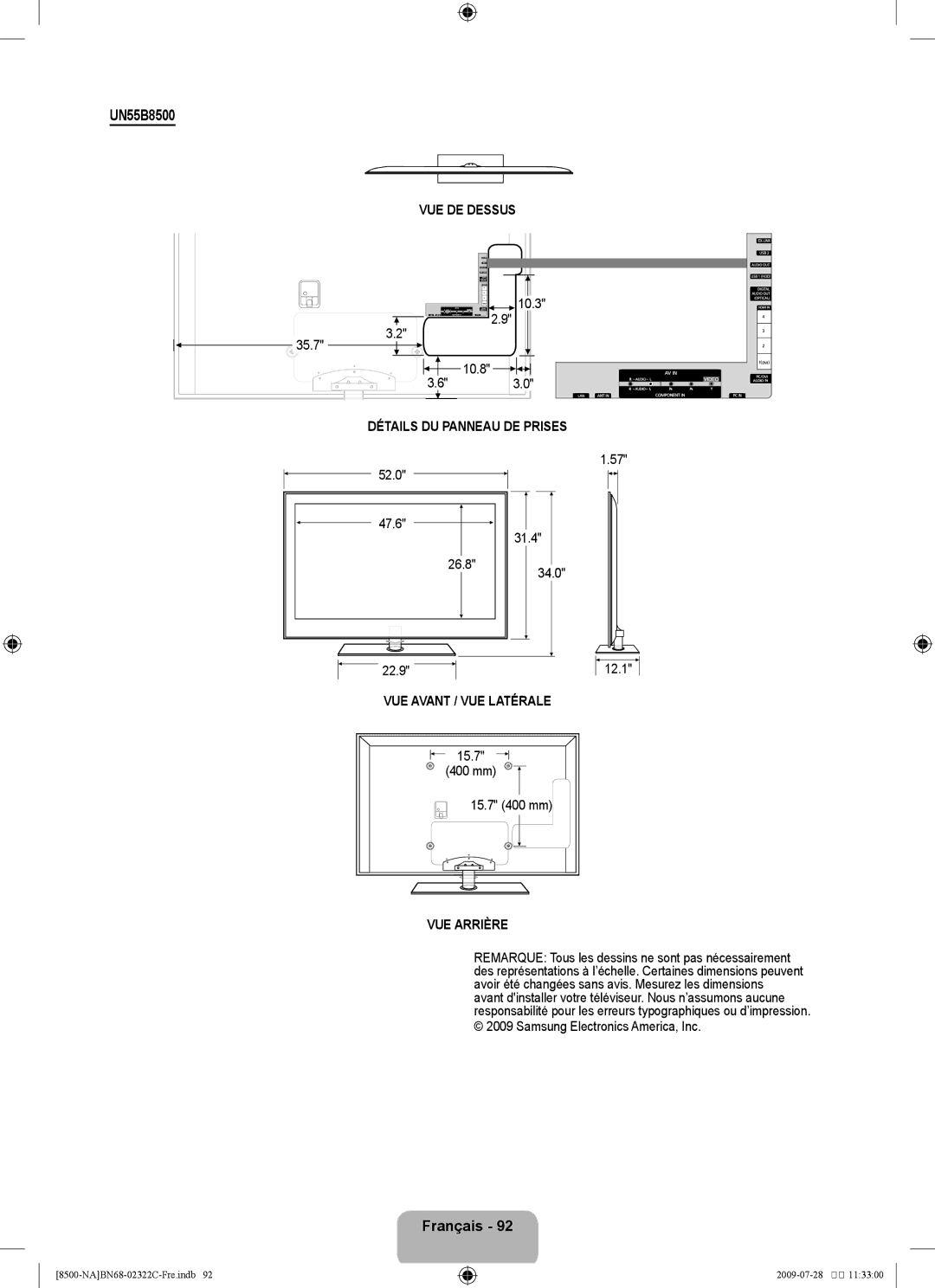 Samsung UN55B8500 user manual 