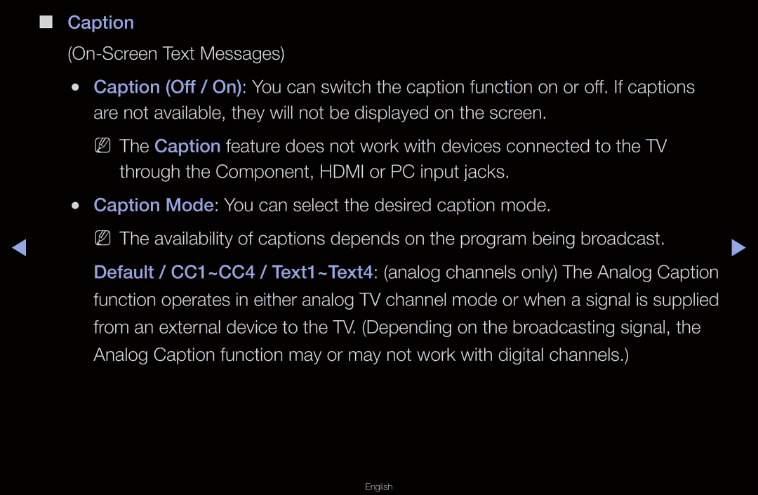 Samsung UN55D6000SF manual Caption 