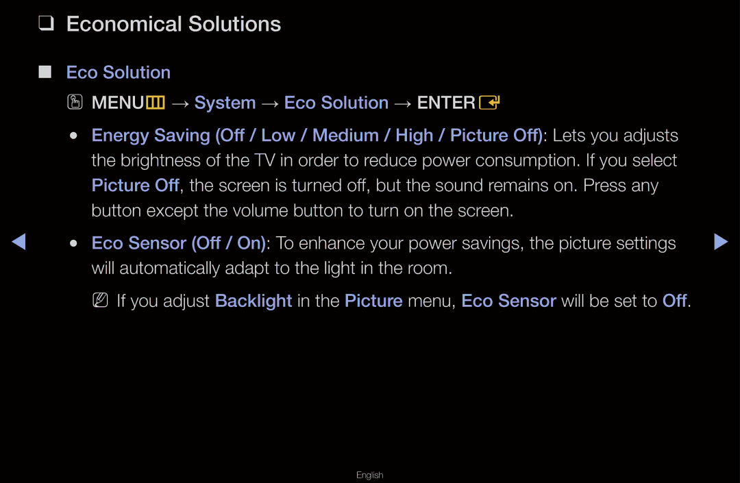 Samsung UN55D6000SF manual Economical Solutions 