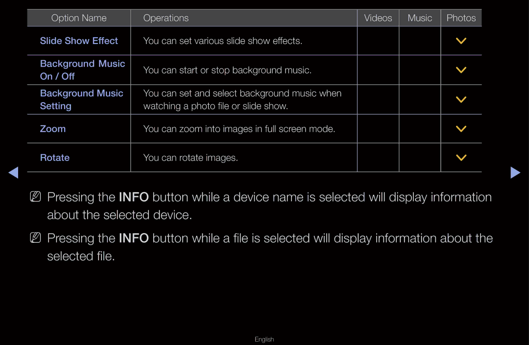 Samsung UN55D6000SF manual You can set various slide show effects 