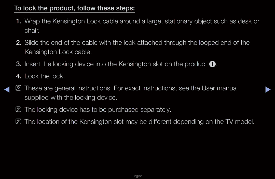 Samsung UN55D6000SF manual English 