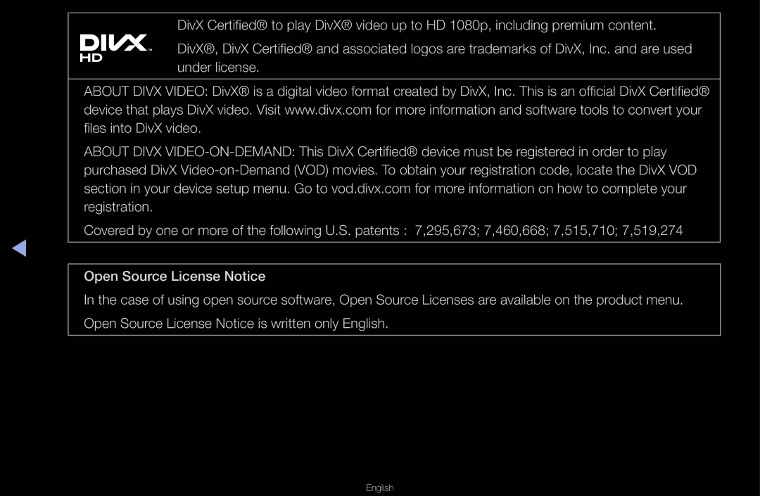 Samsung UN55D6000SF manual English 