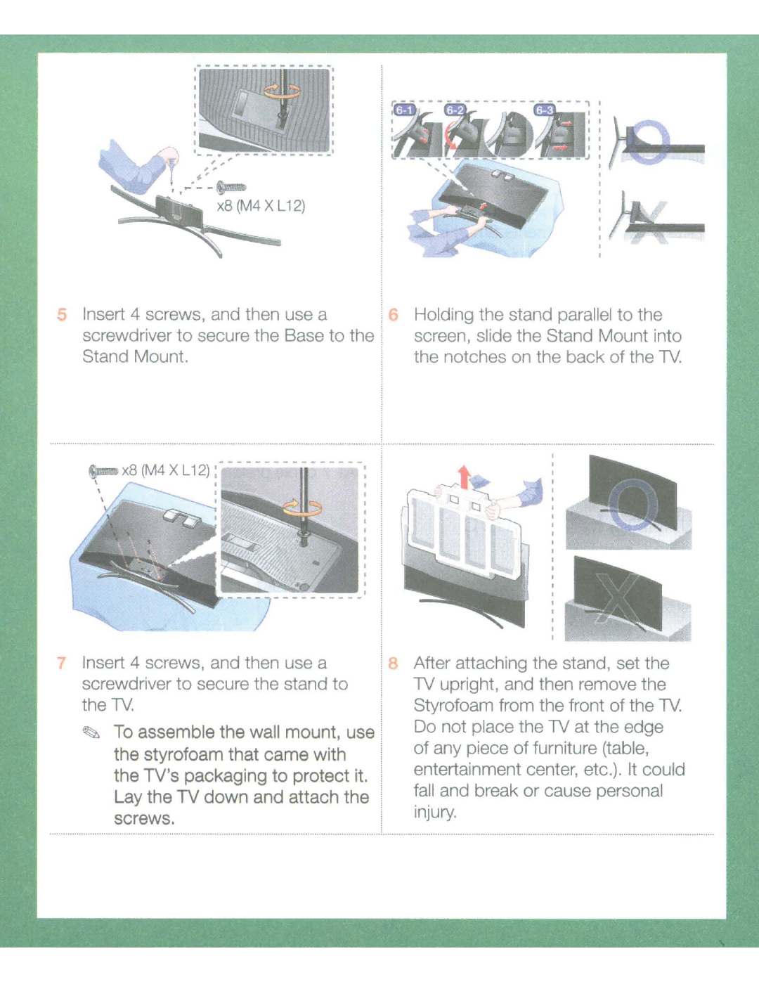 Samsung UN55H8000 manual 