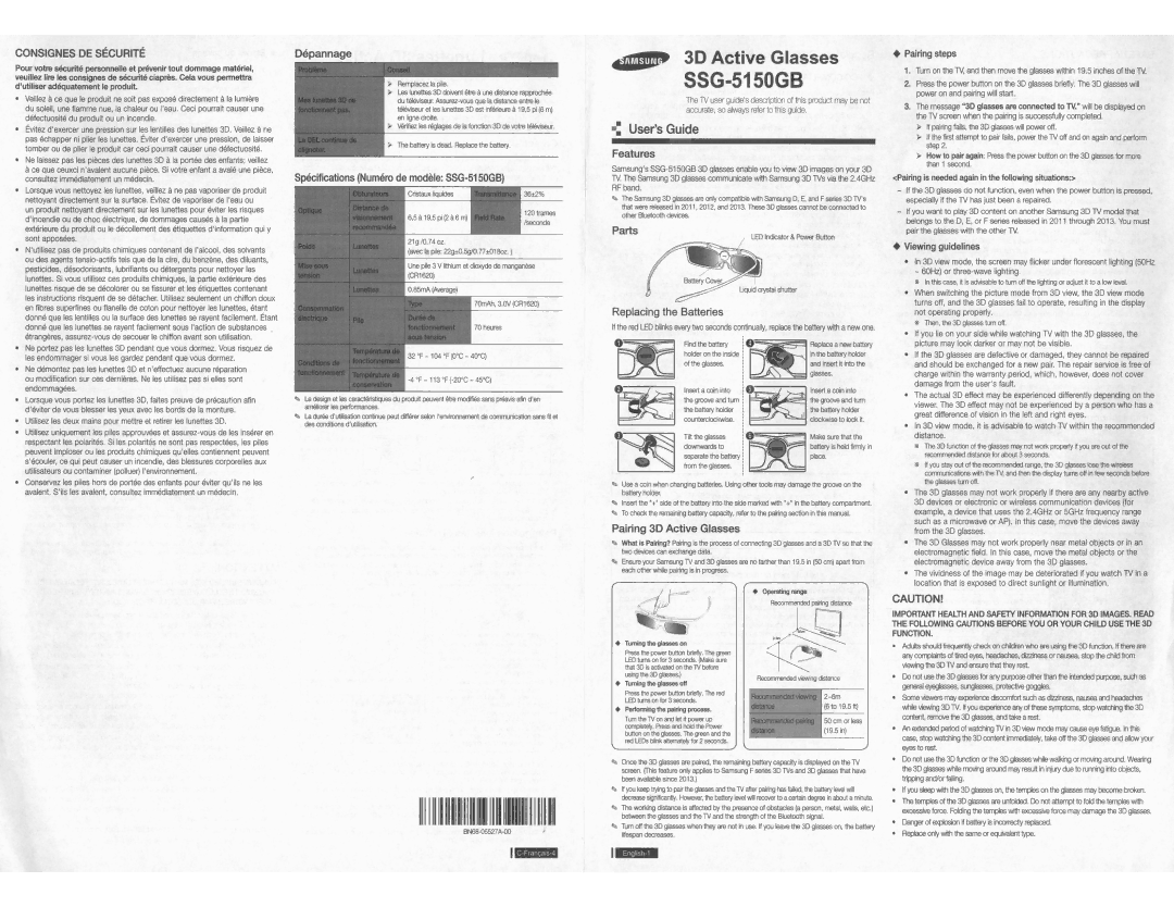 Samsung UN55H8000 manual 