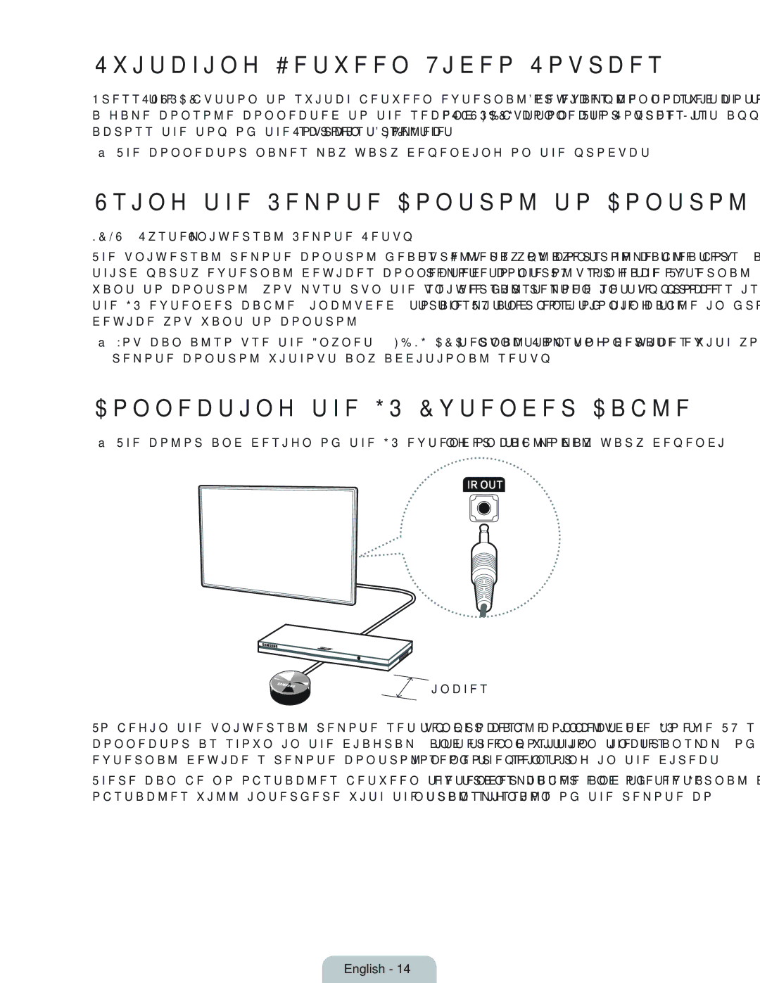 Samsung UN55HU6950 manual Switching Between Video Sources, Using the Remote Control to Control External Devices 