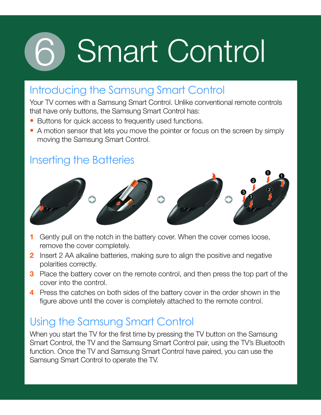 Samsung UN55HU6950 manual Smart Control 