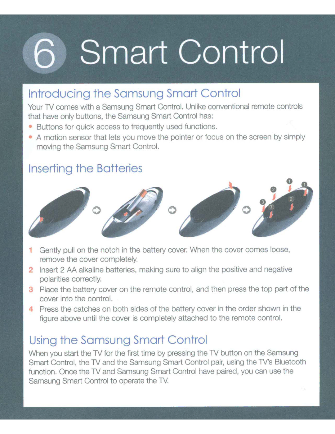 Samsung UN55HU8550 manual Introducing Samsung Smart Control 