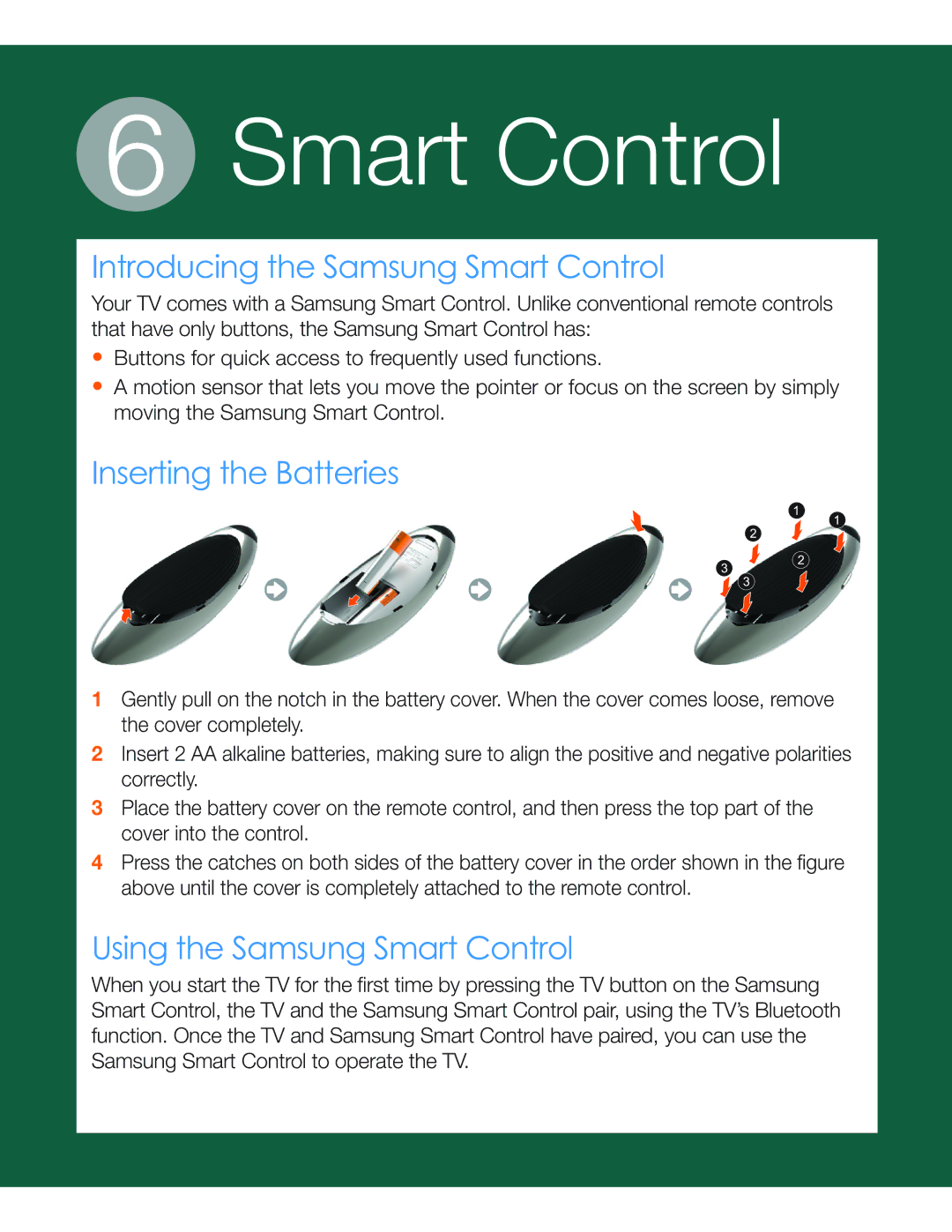 Samsung UN55HU8700 manual Smart Control 