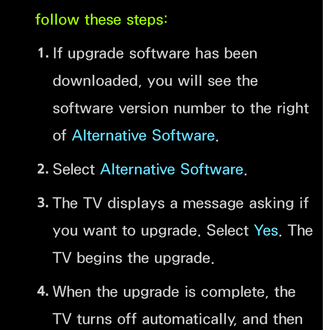 Samsung UN60FH6200, UN55ES6150 manual Follow these steps 