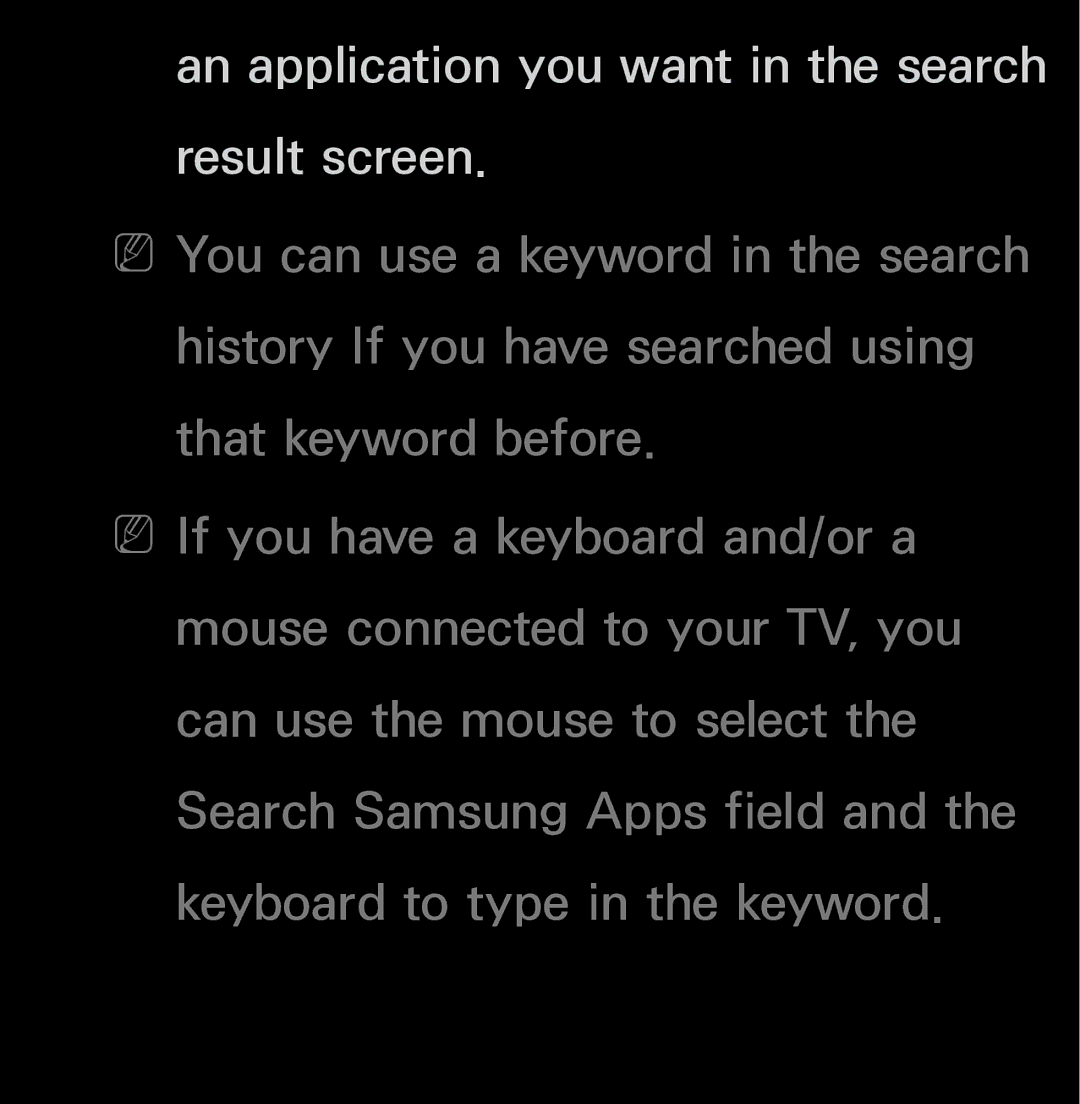 Samsung UN55ES6150, UN60FH6200 manual An application you want in the search result screen 