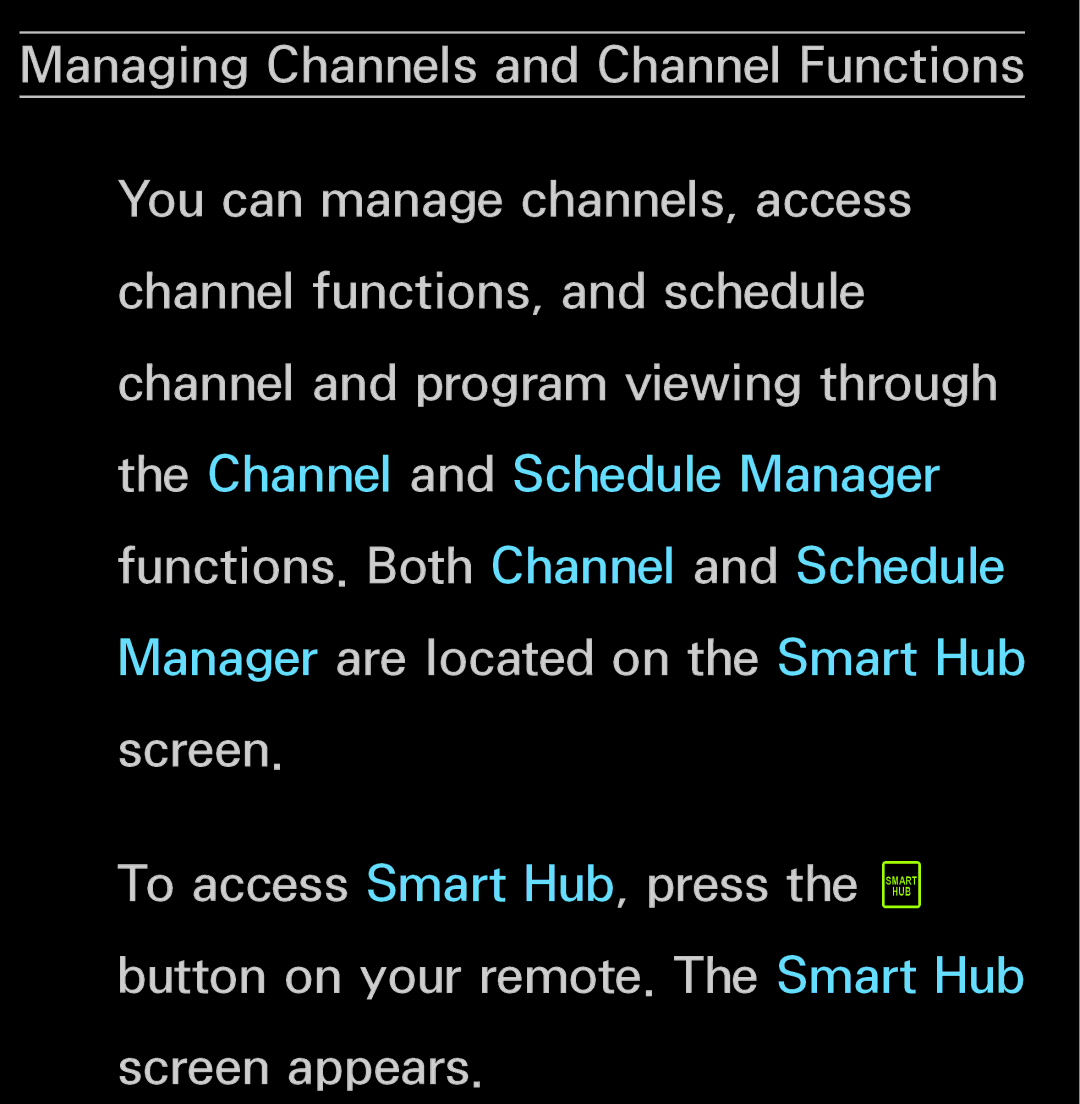 Samsung UN55ES6150, UN60FH6200 manual Channel Menu 