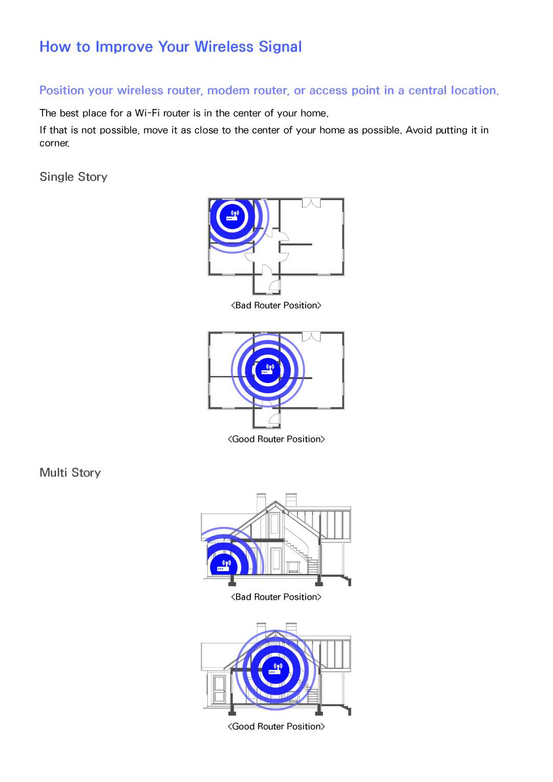 Samsung UN65F9000AF, UN65F8000, UN60F8000BF, UN55F9000 manual How to Improve Your Wireless Signal 