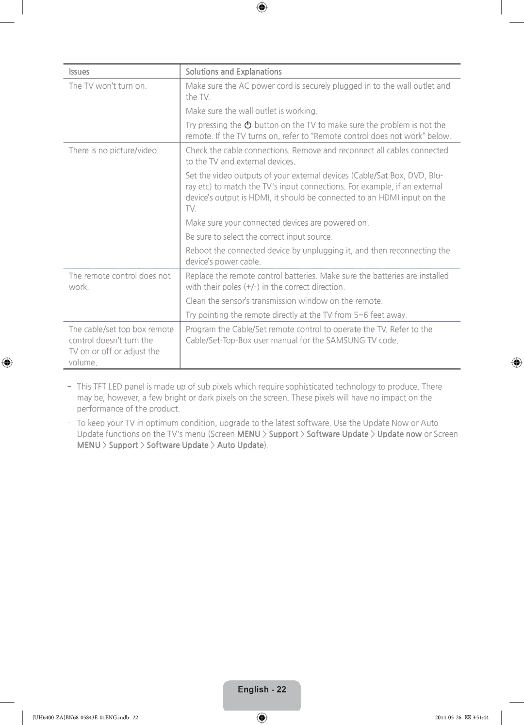 Samsung UN65H6400, UN60H6400 user manual English 