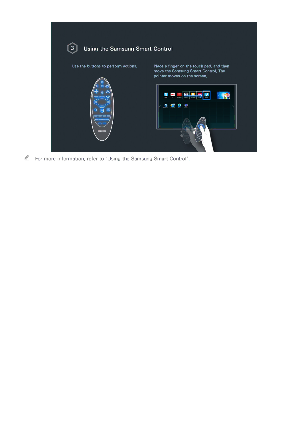 Samsung UN65HU9000 manual Using the Samsung Smart Control 