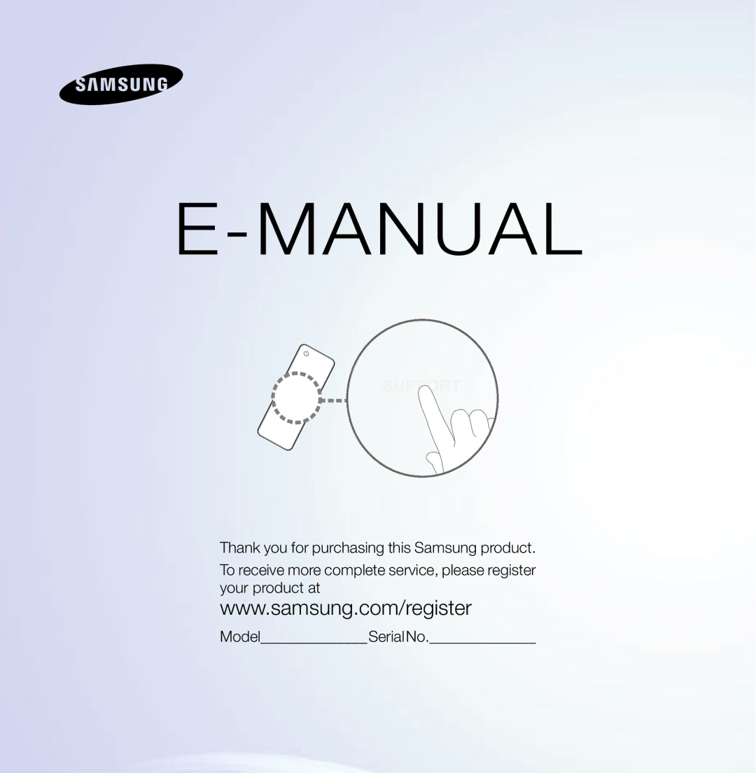 Samsung UN75ES9000XZA, UN60ES7500XZA, UN60ES8000, UN55ES7003, UN46ES8000 manual Manual 