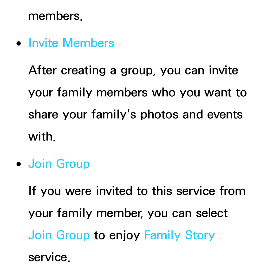 Samsung UN46ES8000, UN75ES9000XZA, UN60ES7500XZA, UN60ES8000, UN55ES7003 manual Invite Members, Join Group 