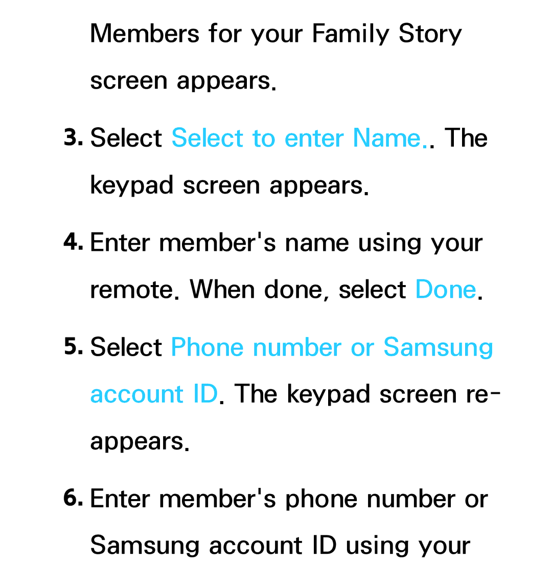 Samsung UN60ES7500XZA, UN75ES9000XZA, UN60ES8000, UN55ES7003 manual Select Select to enter Name.. The keypad screen appears 