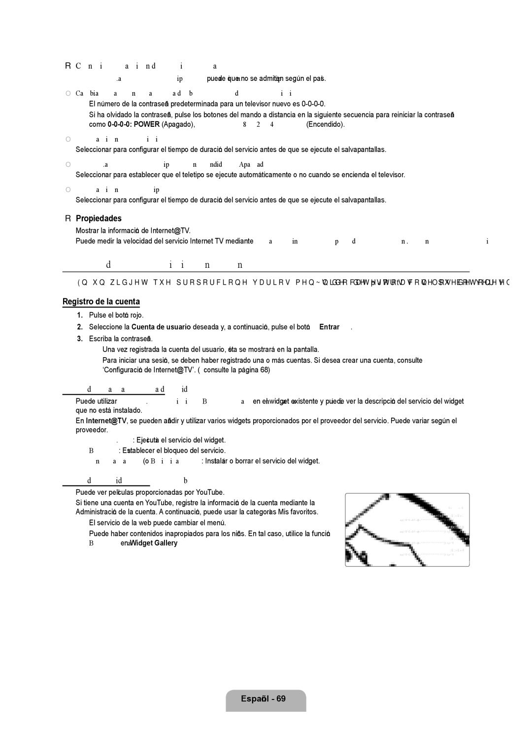 Samsung UN0B7000, UNB7000, Series L7 user manual Uso del servicio Internet@TV 