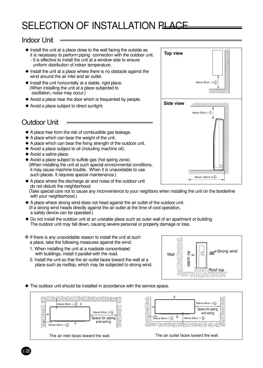 Samsung UPC3240C, APC3240C installation manual Indoor Unit, Outdoor Unit 