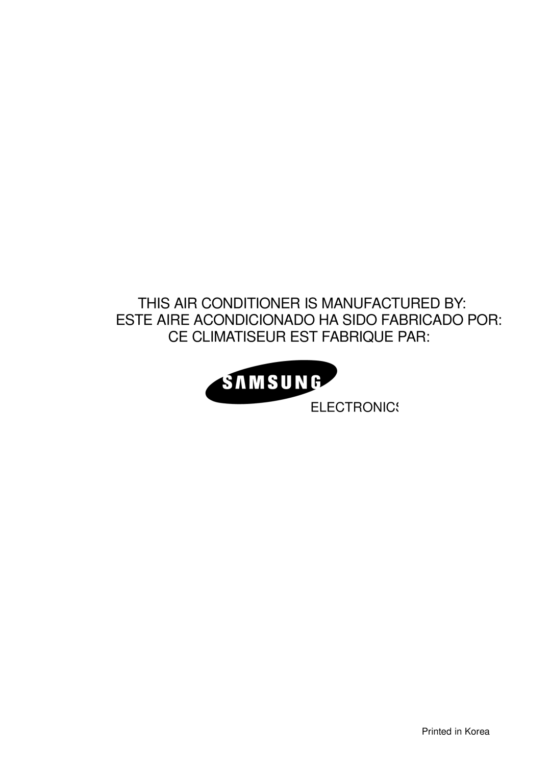 Samsung UPC3240C, APC3240C installation manual Electronics 