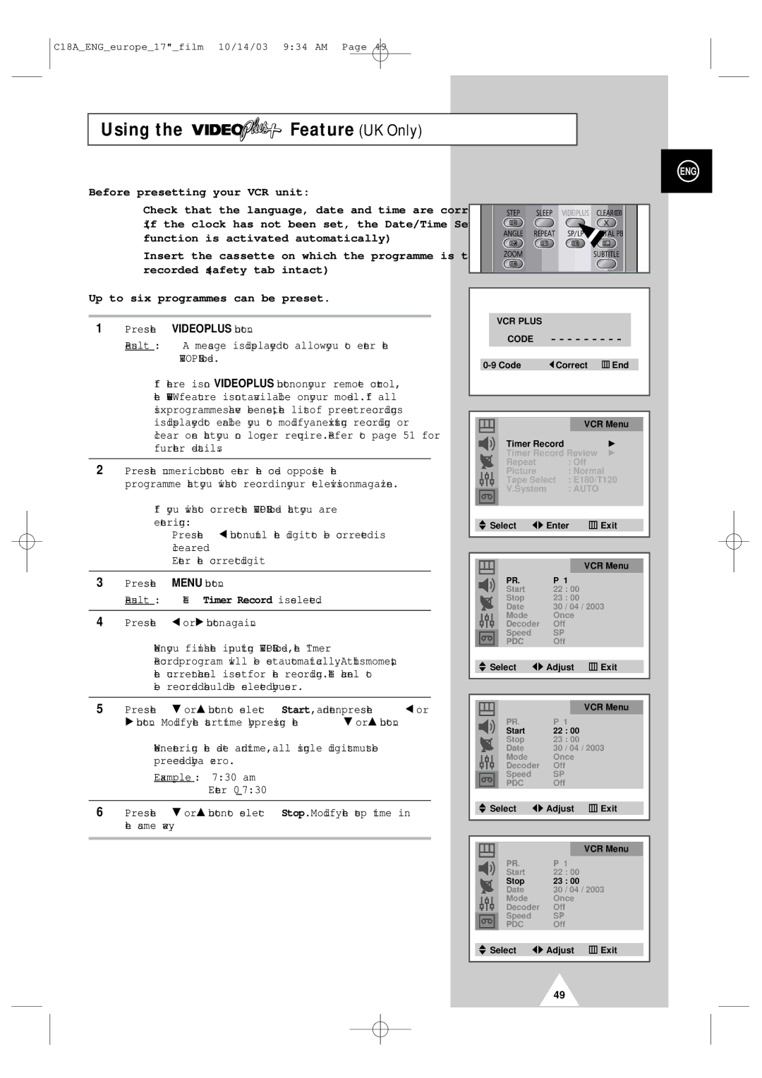 Samsung UW17J11VD5XXEC, UW17J11VD5XXEG, UW17J11VD5XXEF, UW17J11VD5XXEU manual Using 