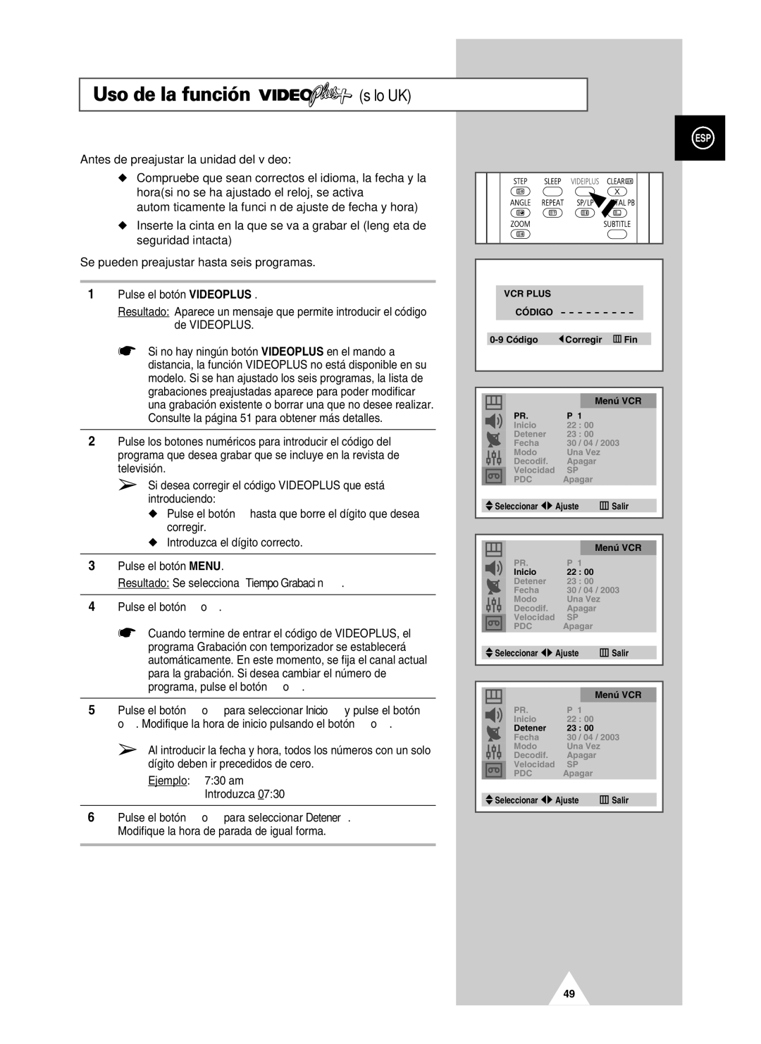 Samsung UW28J10VD5XXEC, UW21J10VD5XXEC, UW21J10VD5XXEF manual Sólo UK 